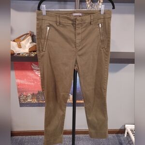 Level 99 Zippered Straight Legged Trousers W/Zip Pockets